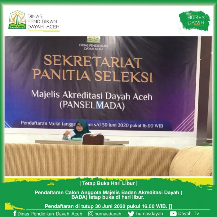Dinas Pendidikan Dayah Aceh Minta Data Dayah Kabupaten/kota